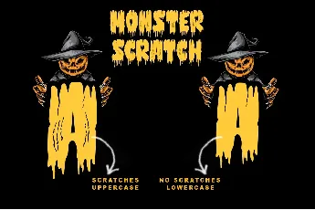 Monster Scratch - Personal use font