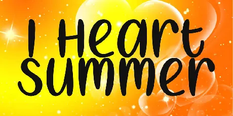 I Heart Summer font