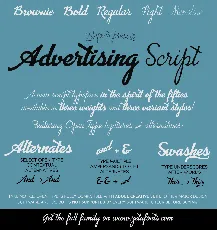 Advertising Script font