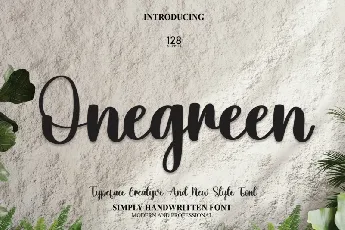 Onegreen Script font