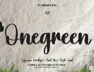 Onegreen Script font