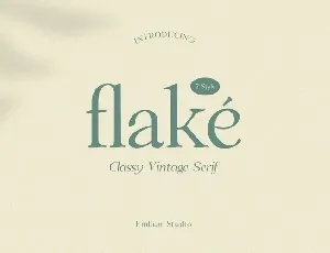 Flake font