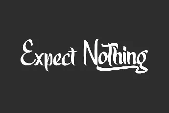 Expect Nothing font