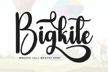 Bigkite Script font