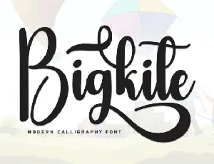 Bigkite Script font