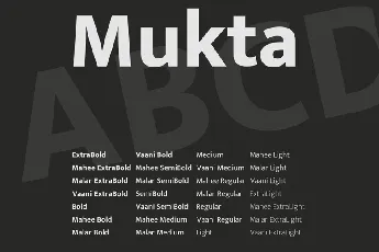 Mukta Family font