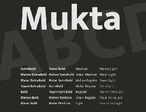 Mukta Family font