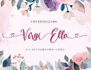 Virgi Ella Calligraphy font