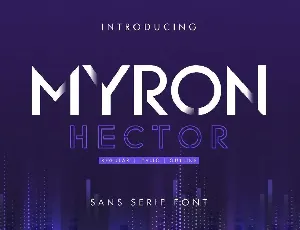 Myron Hector Demo font