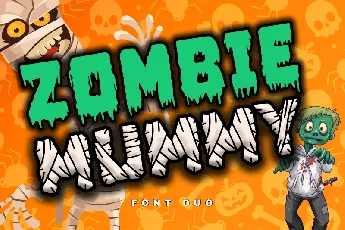 Zombie Mummy1 - Personal use font