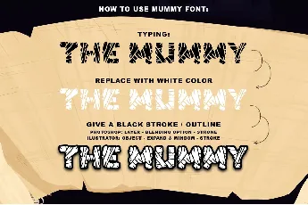 Zombie Mummy1 - Personal use font