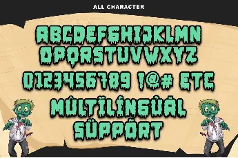 Zombie Mummy1 - Personal use font