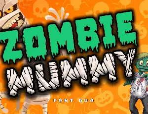 Zombie Mummy1 - Personal use font