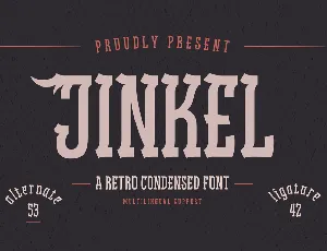 JINKEL trial font