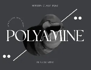 Polyamine font