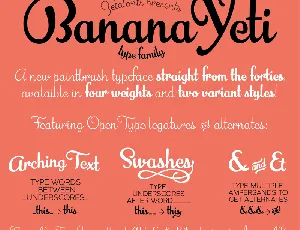 Banana Yeti font