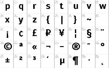 Scada font