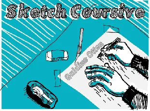 Sketch Coursive font