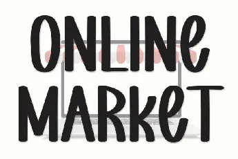 Online Market Display font