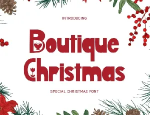 Boutique Christmas font