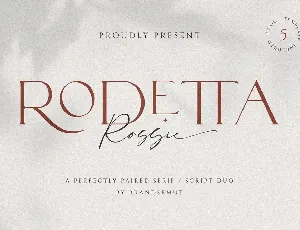 Rodetta Rossie font