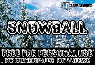 CF SnowBall font