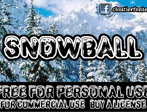 CF SnowBall font