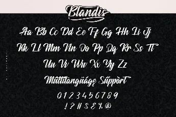 Blandis font