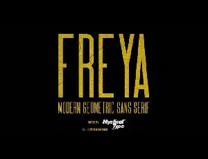 FREYA Family font