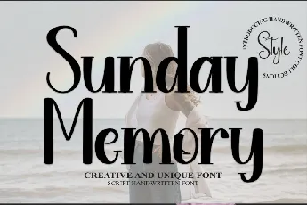 Sunday Memory Display font