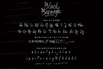 Black Borough Demo font