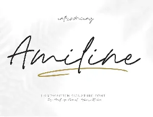 Amiline font