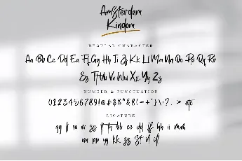 Amsterdam Kindom - Personal use font