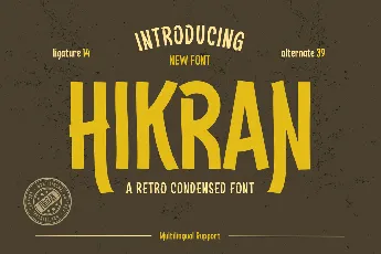 HIKRAN trial font