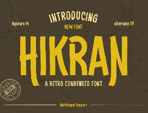 HIKRAN trial font