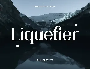 Liquefier font