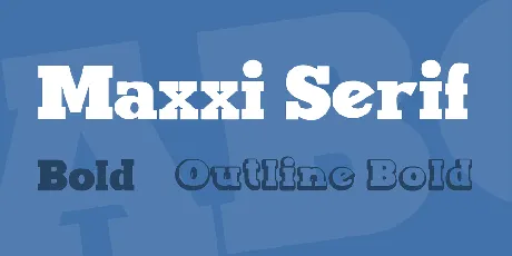 Maxxi Serif font