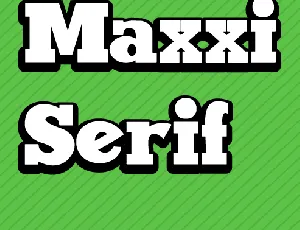 Maxxi Serif font