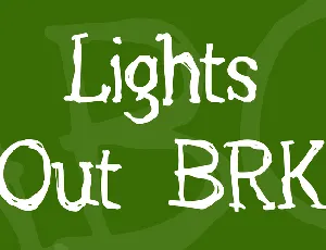 Lights Out BRK font