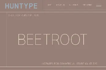 Beetroot font