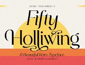 Fifty Holliwing font