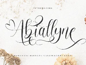 Abiallyne font