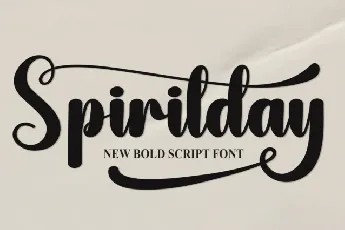 Spiritday Script font