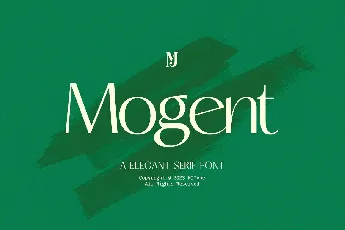 Mogent font