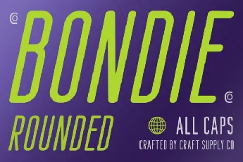 Bondie Rounded font