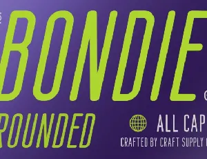 Bondie Rounded font