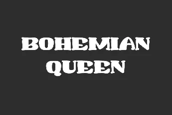 Bohemian Queen Demo font