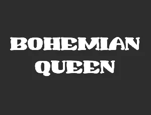 Bohemian Queen Demo font