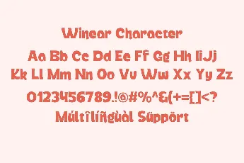 Winear Display font