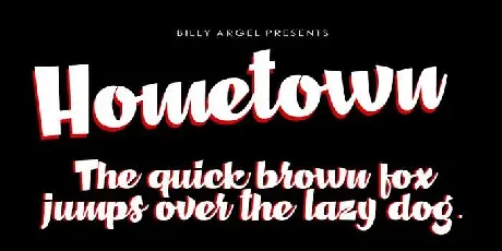 Hometown font